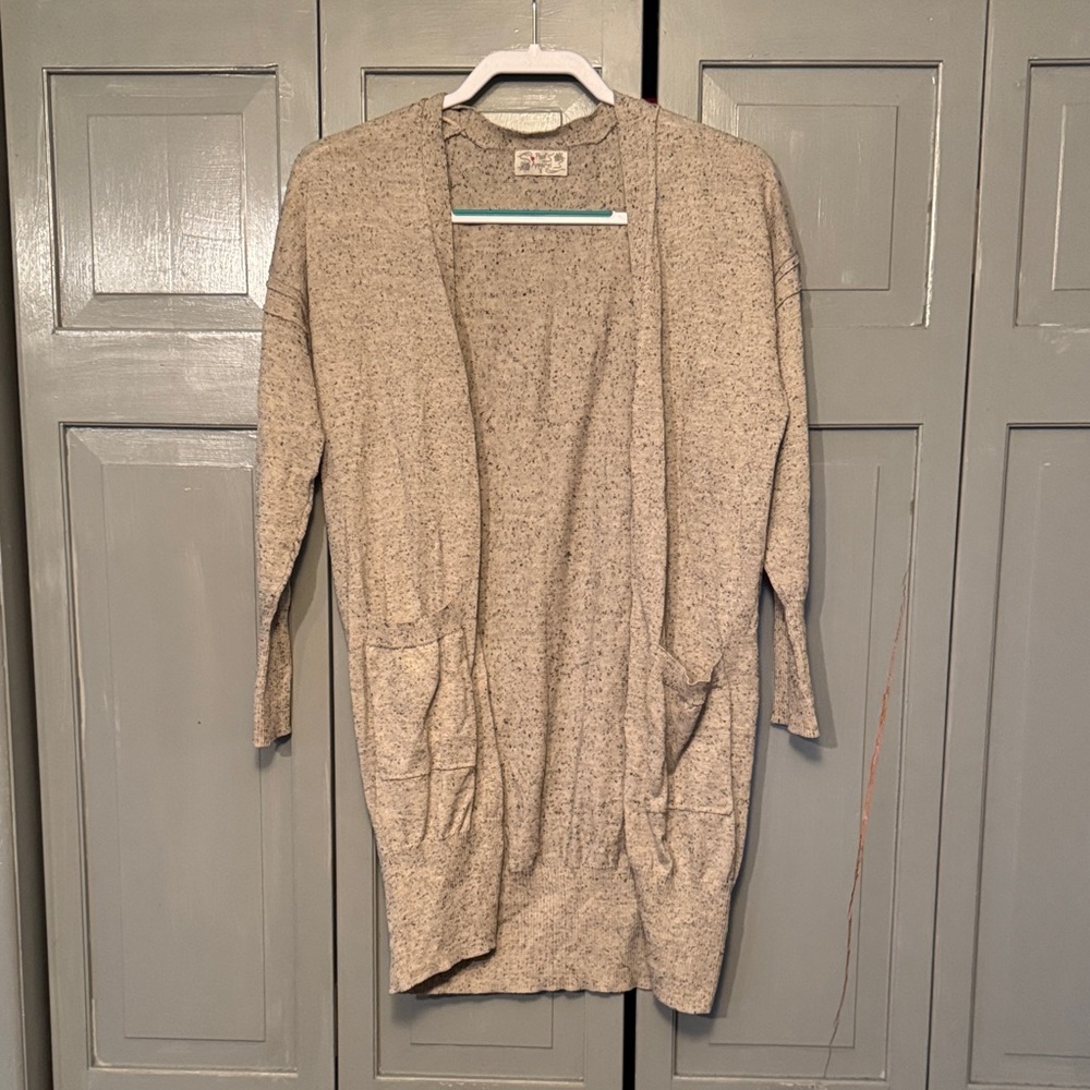 Cozy Cream Open-Front Cardigan